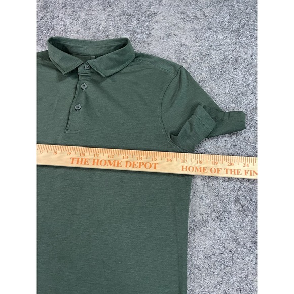 Lululemon Evolution Polo Shirt Mens Small Dark Green Casual Athleisure Golf EUC - Picture 5 of 5